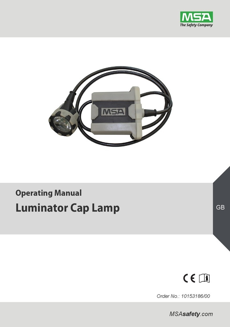 MSA Luminator Cap Lamp operating manual