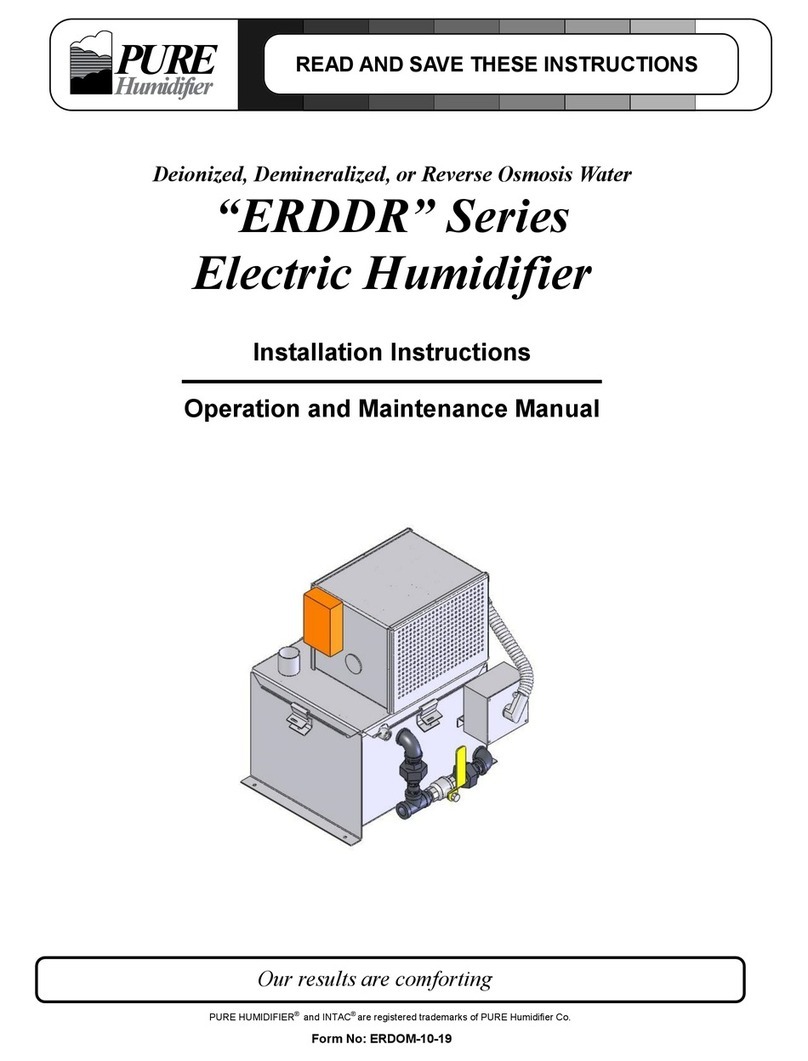 Pure Humidifier ERDDR Series Operation and maintenance manual