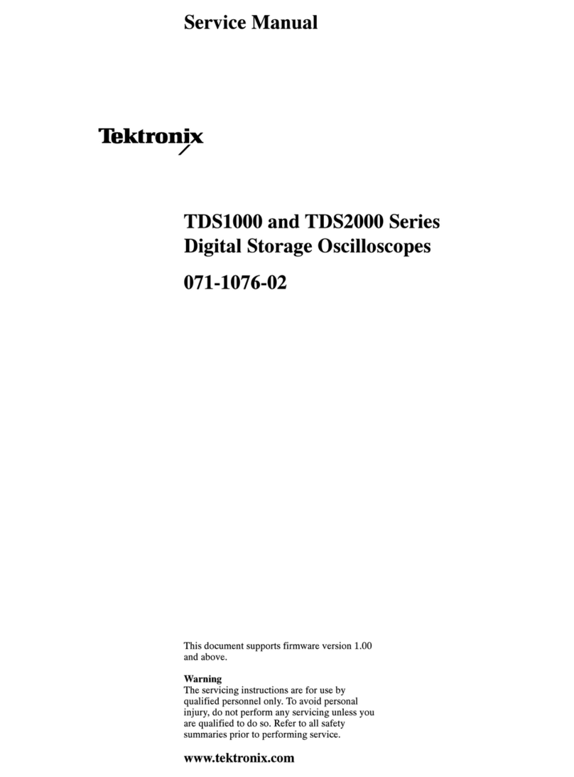Tektronix TDS1000 Series User manual