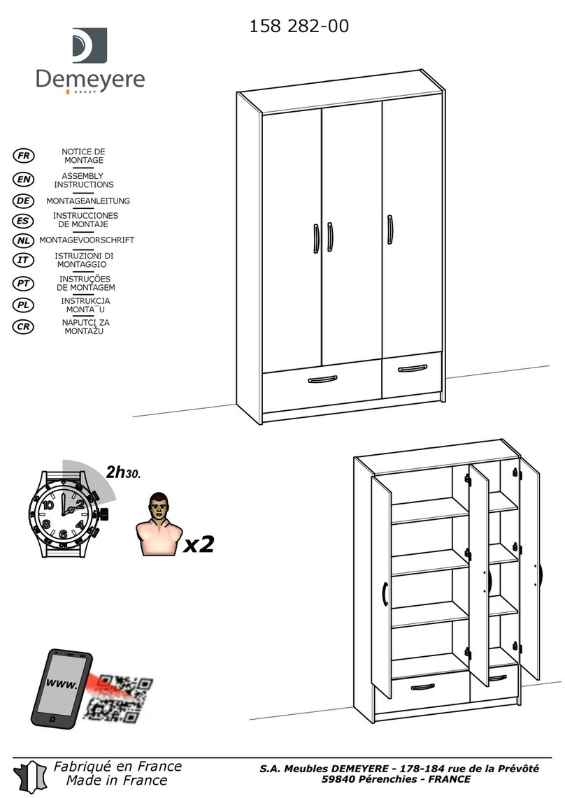 Demeyere 158 282-00 Assembly instructions