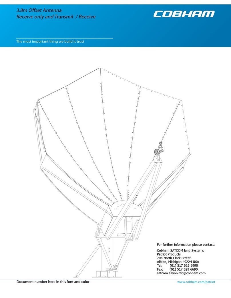 COBHAM 3.8m Offset Antenna User manual
