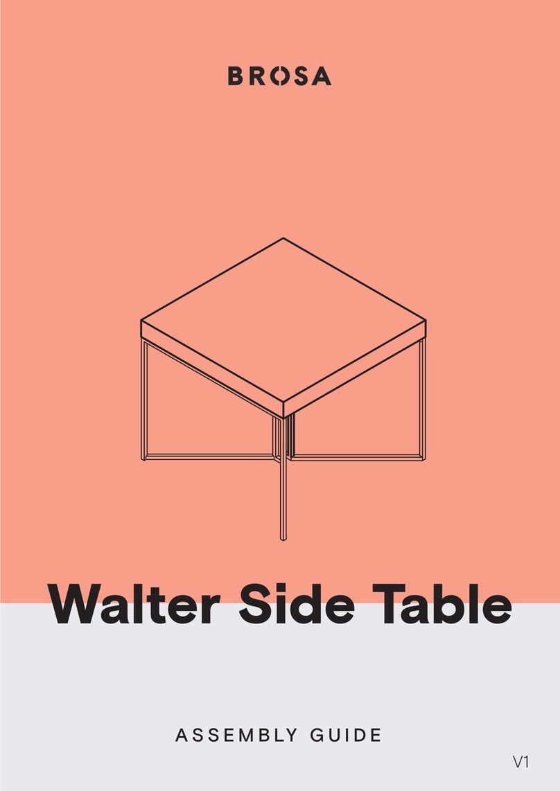 BROSA Walter Side Table User manual BROSA Walter Side Table User manual