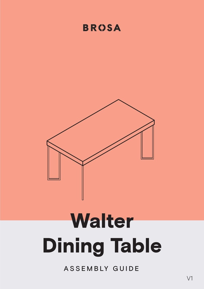 BROSA Walter Dining Table User manual BROSA Walter Dining Table User manual