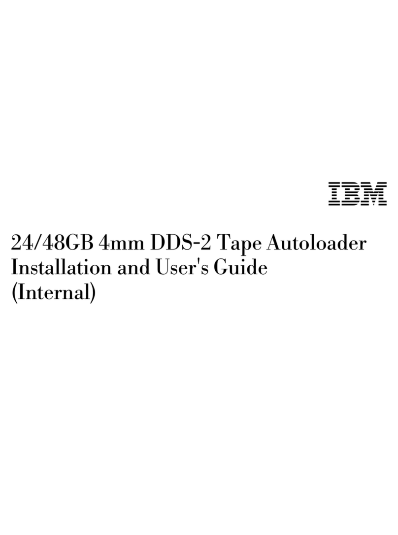 IBM 4mm DDS-2 Tape Autoloader User manual