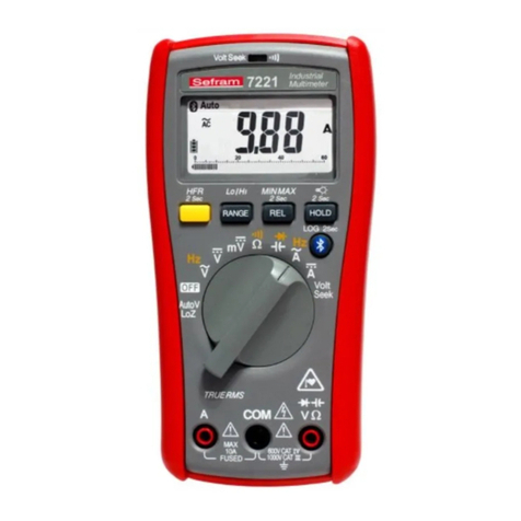 SEFRAM 7220 user manual