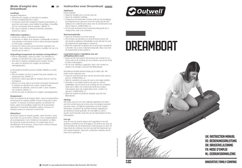 Outwell DREAMBOAT instruction manual