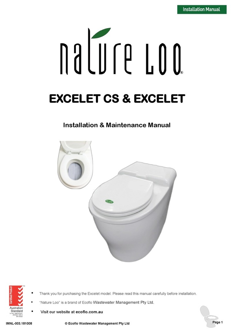 Ecoflo NATURE LOO EXCELET CS Installation & maintenance manual