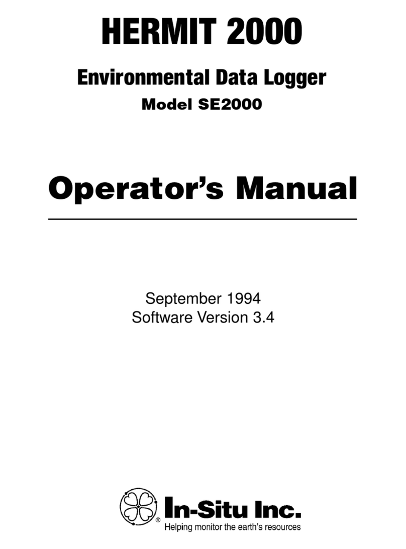 In-situ HERMIT SE2000 Operator's manual