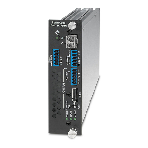 Extron electronics PowerCage FOX SR HDMI User manual