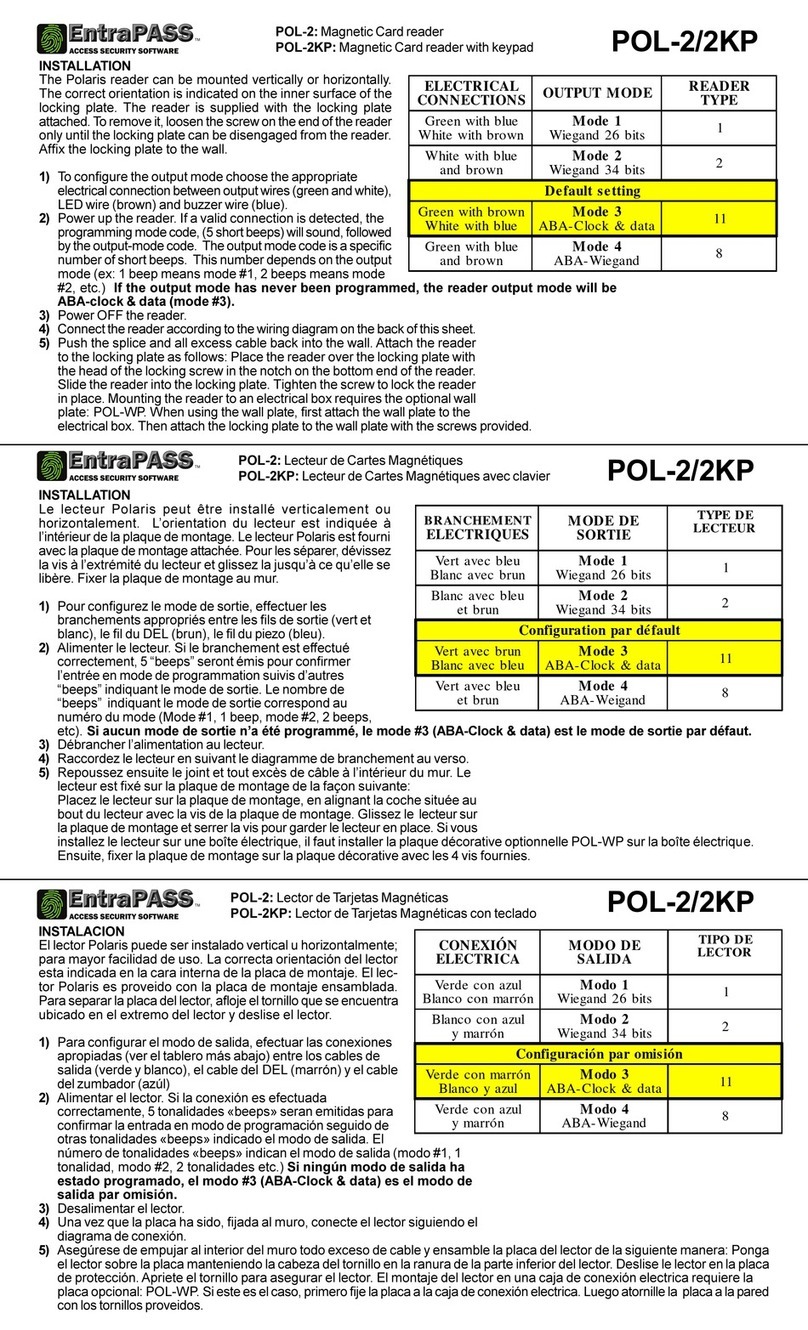 EntraPass Polaris quick start guide