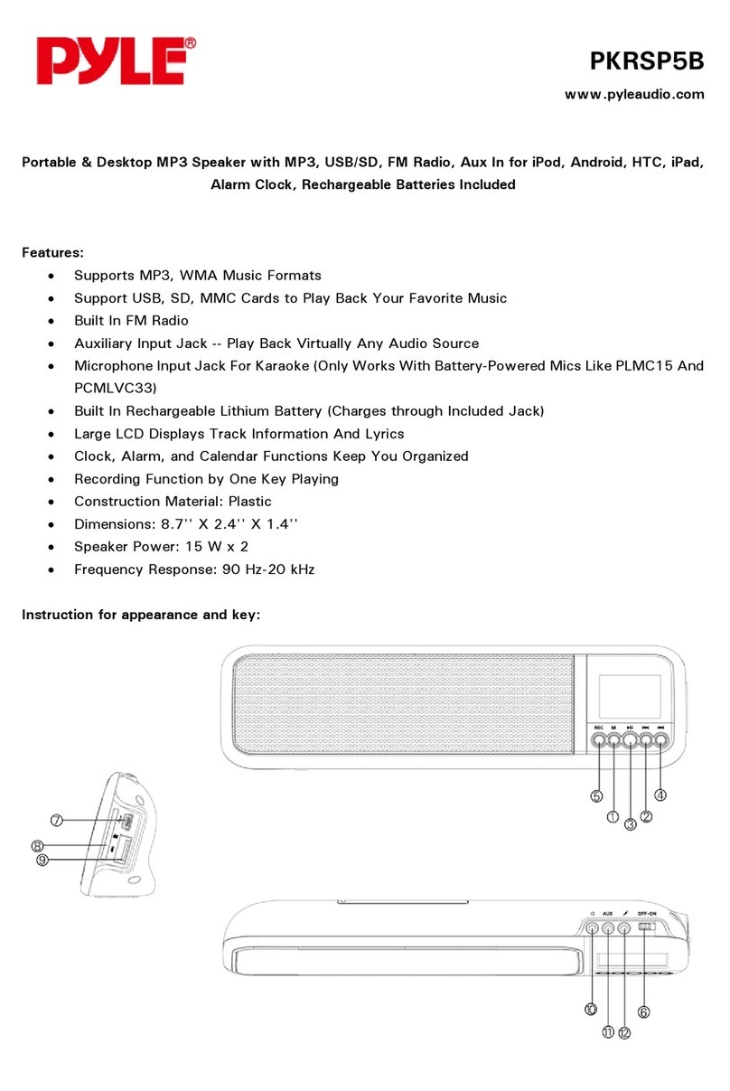 Pyle PKRSP5B User manual