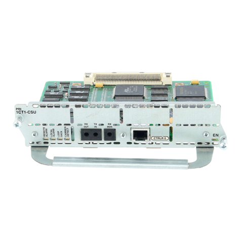 Cisco NM-1CT1 Quick start guide
