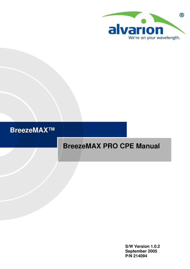 Alvarion BreezeMAX PRO CPE manual