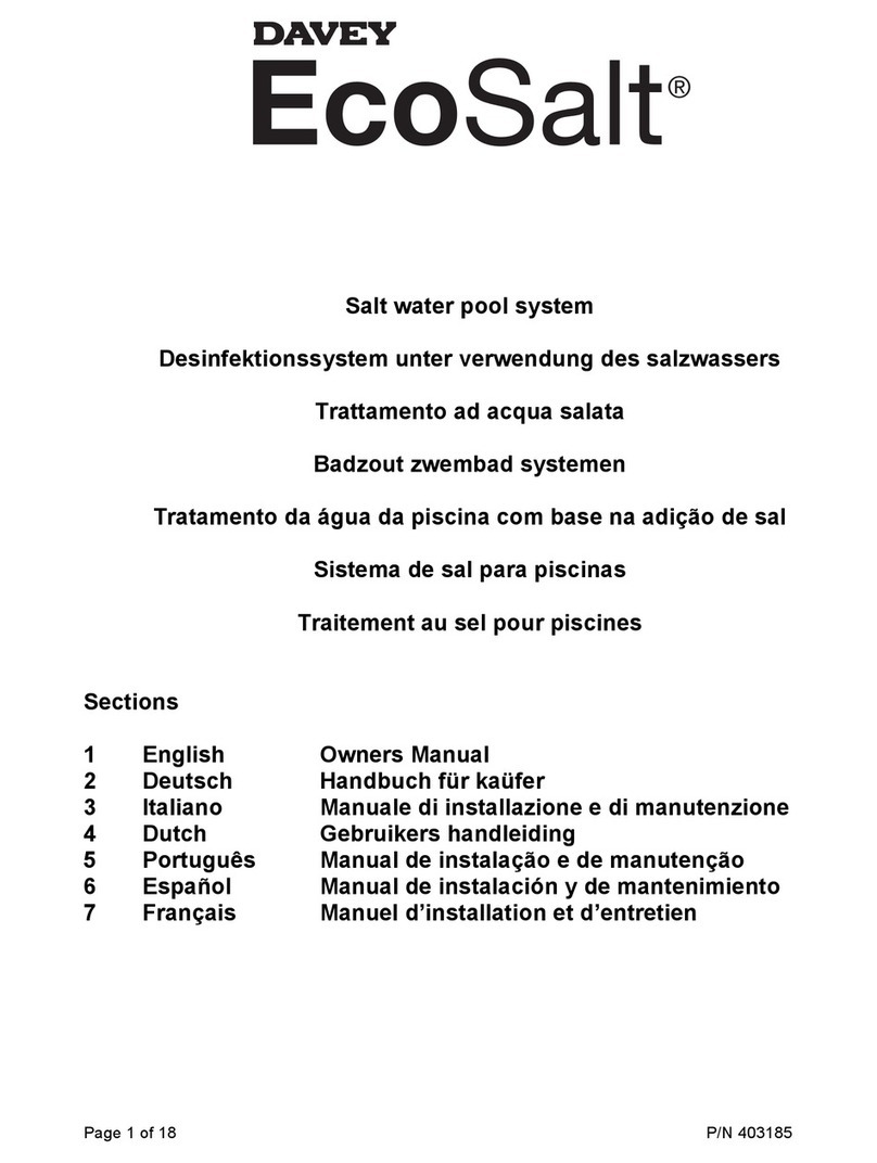 Davey Water Products EcoSalt DES13CE owner's manual