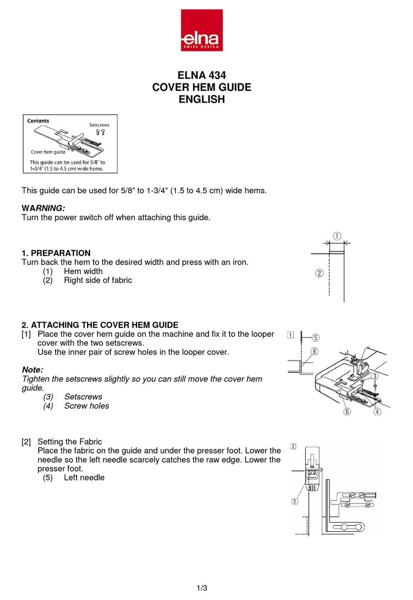 ELNA 434 User manual