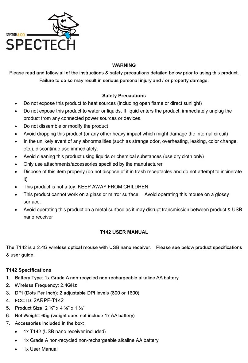 Spectech T142 user manual