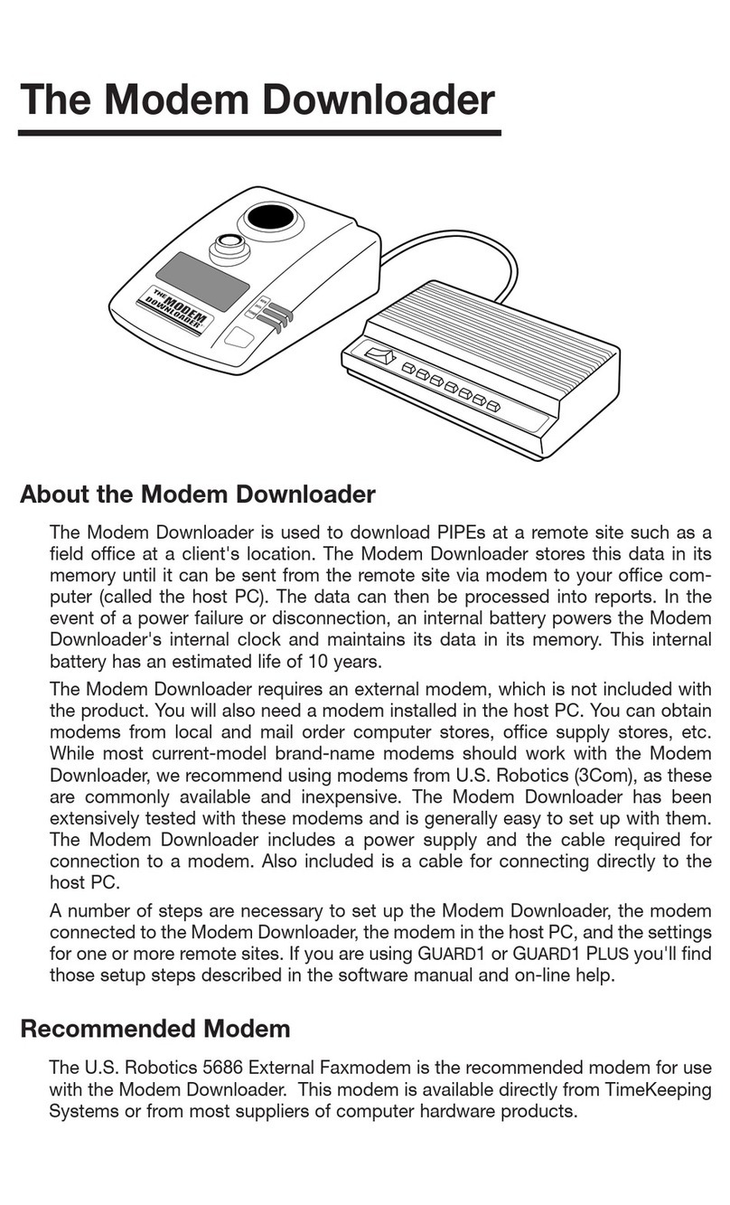TimeKeeping DL-MODEM Series User manual