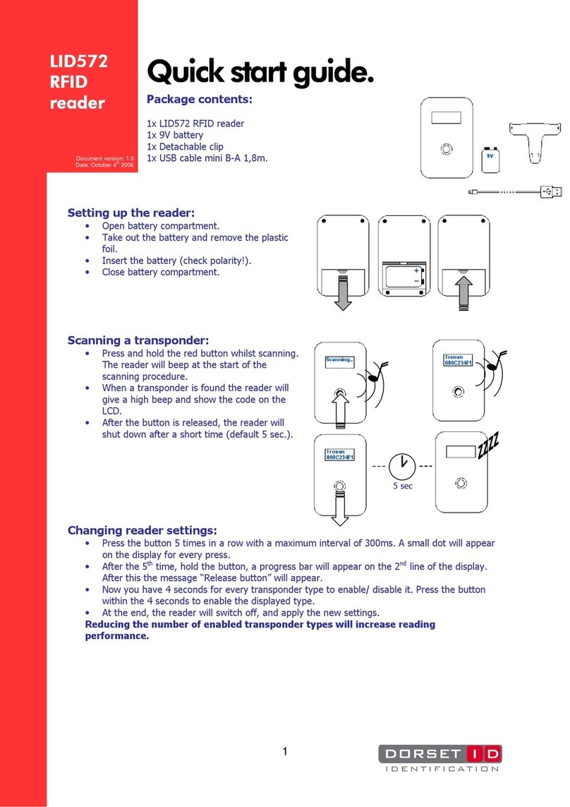 Dorset LID572 quick start guide