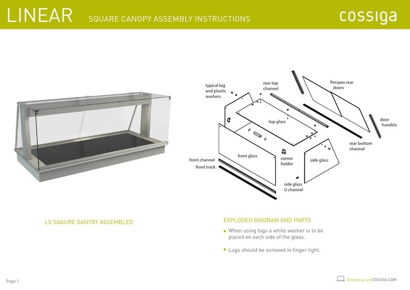 Cossiga Linear Square Canopy Assembly instructions