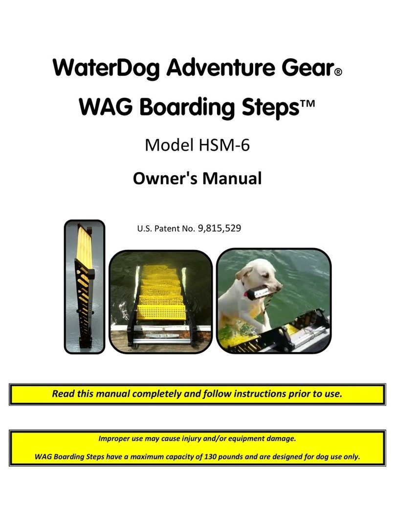 WaterDog Adventure Gear WAG Boarding Steps HSM-6 owner's manual