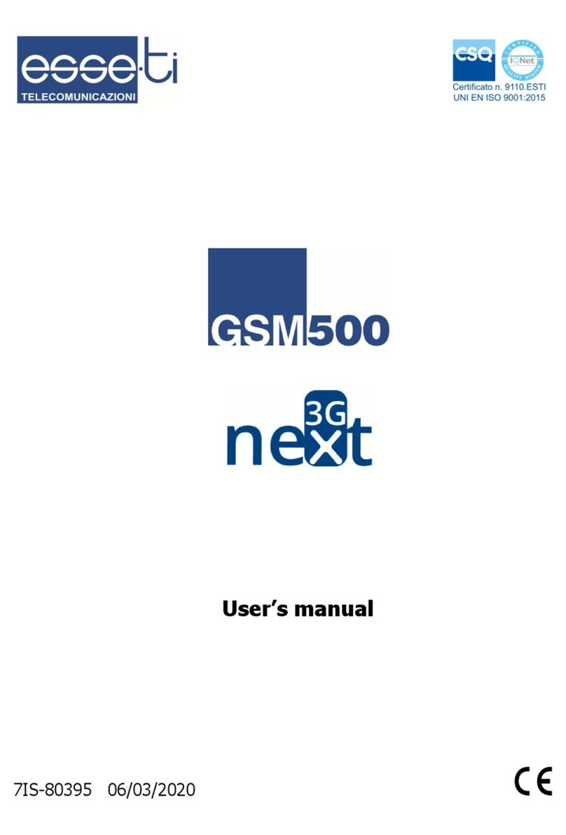 Esse-ti GSM500 user manual