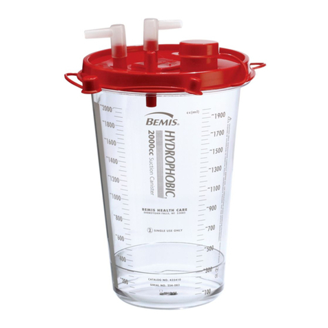 BEMIS Contour LipoSuction Canisters 3000cc quick start guide