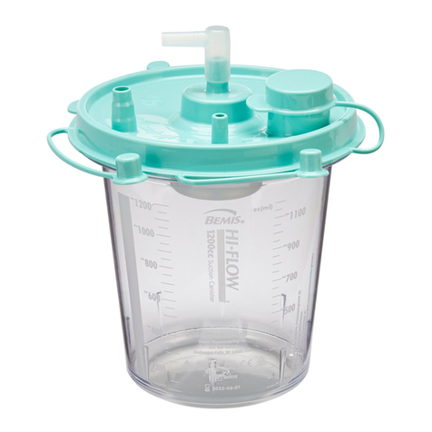 BEMIS Hi-Flow Suction Canisters 1200 cc quick start guide