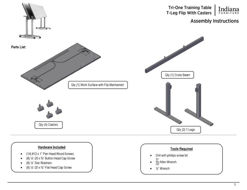 Indiana Furniture Tri-One Assembly instructions Indiana Furniture Tri-One Assembly instructions