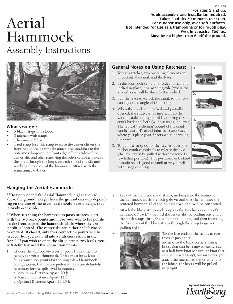 HearthSong Aerial Hammock Assembly instructions