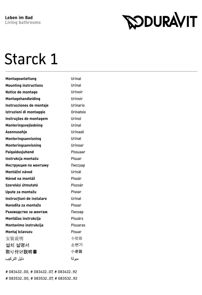 DURAVIT Starck 1 Mounting instructions