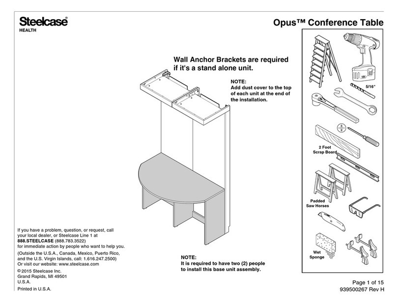 Steelcase Opus Conference Table User manual Steelcase Opus Conference Table User manual