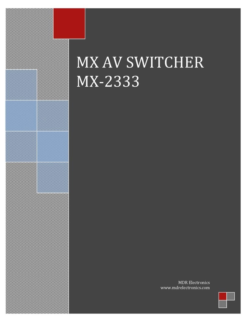 MDR Electronics MX-2333 manual