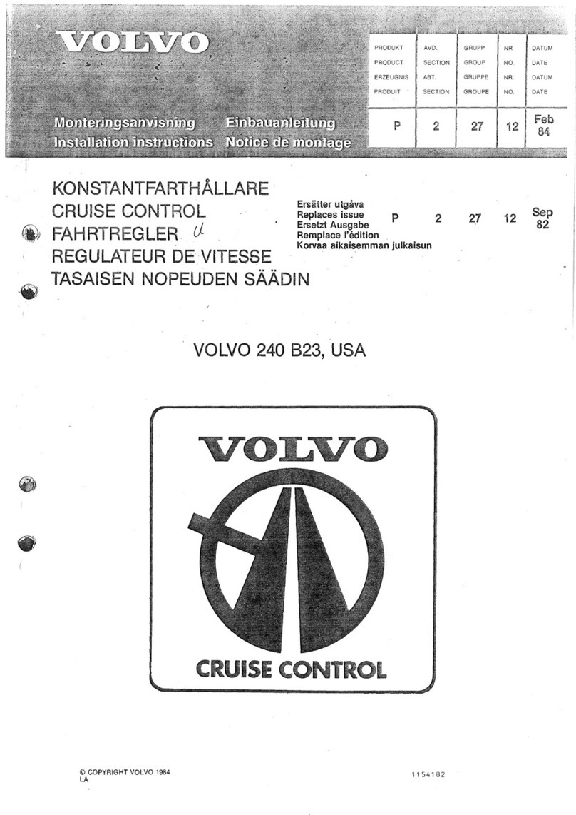 Volvo 240 823 installation instructions