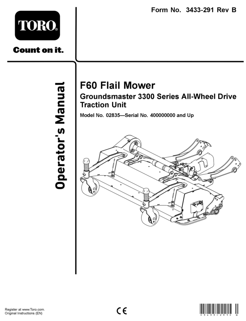 Toro F60 Operator's manual