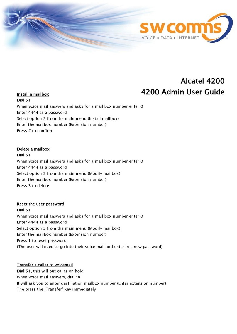Alcatel EASY REFLEXES 4200 User manual