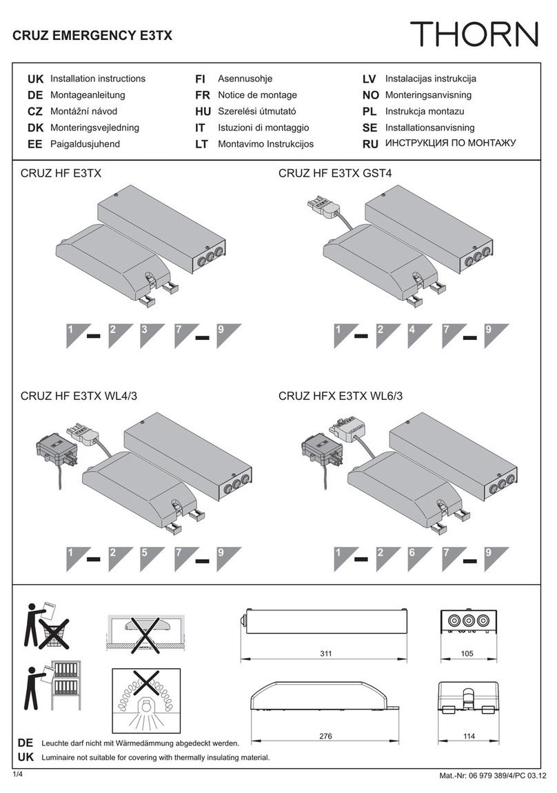 Thorn CRUZ HF E3TX User manual