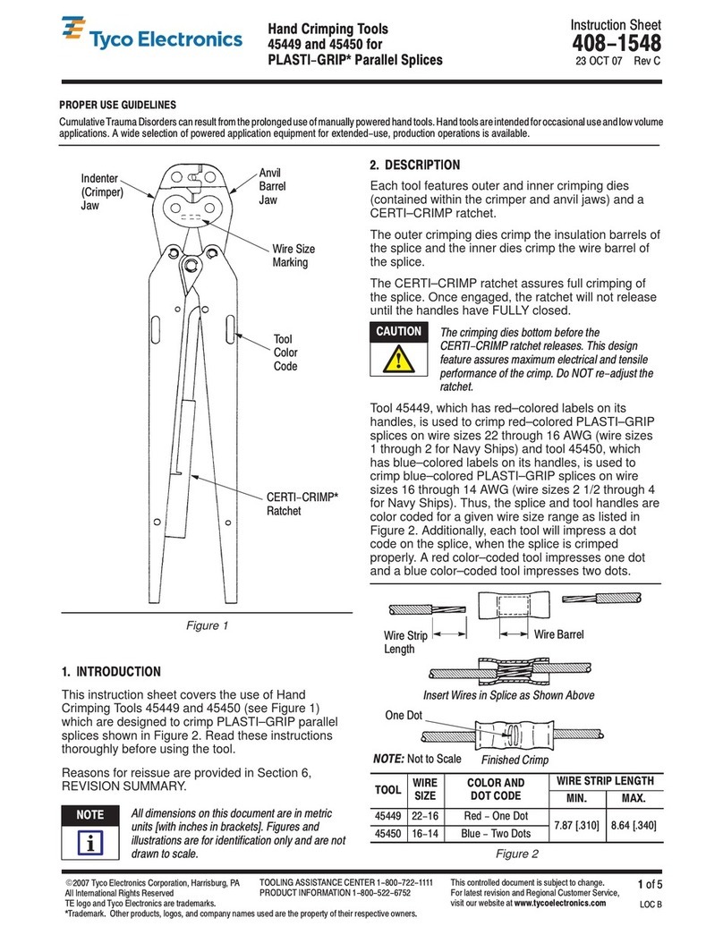 Tyco Electronics 45449 User manual Tyco Electronics 45449 User manual