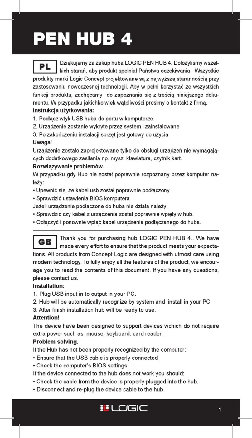 Logic PEN HUB 4 manual