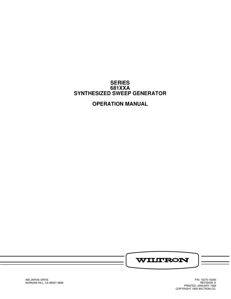 Wiltron 681 A Series Operation manual