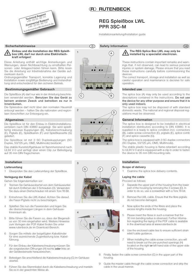 Rutenbeck PPR 3SC-M installation guide