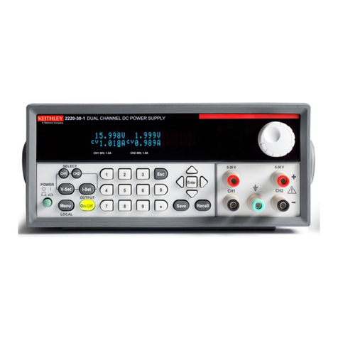 Tektronix KEITHLEY 2200 Series Programming reference