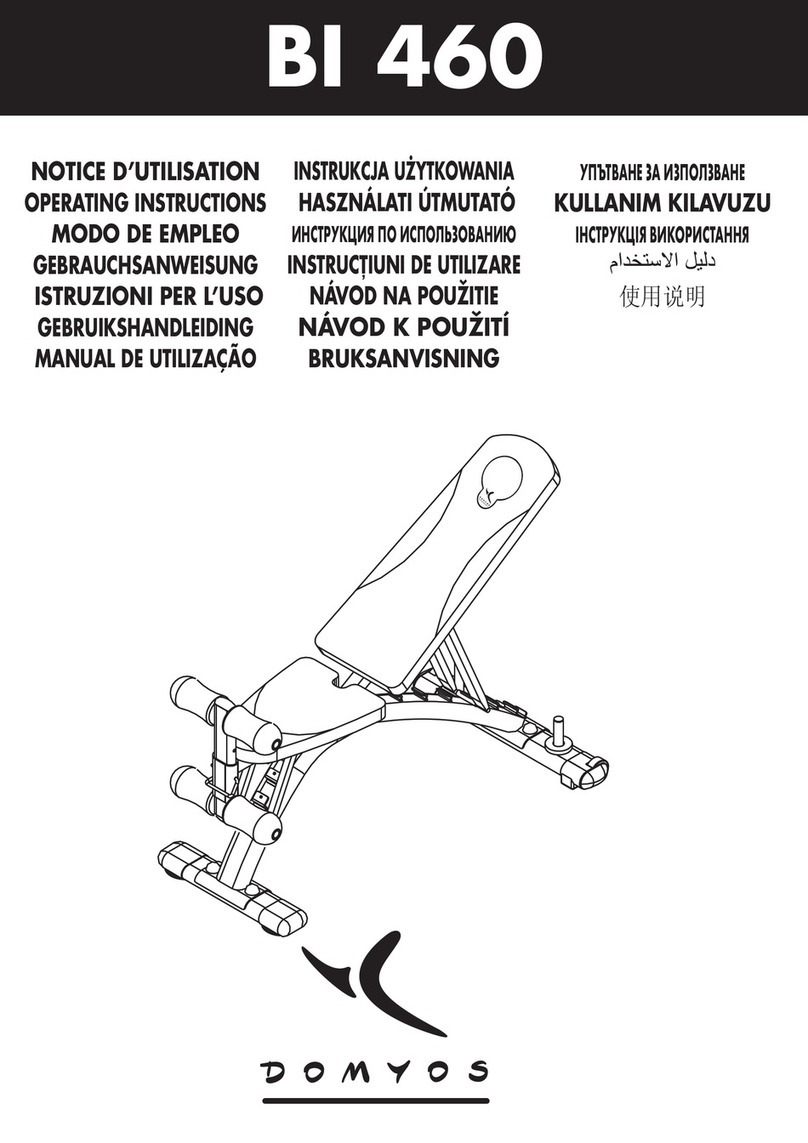 Domyos BI 460 operating instructions