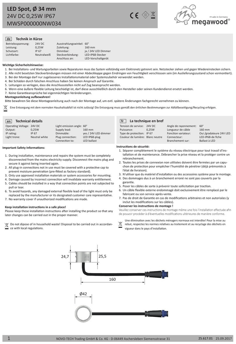 Megawood MWSP000000NW034 quick start guide