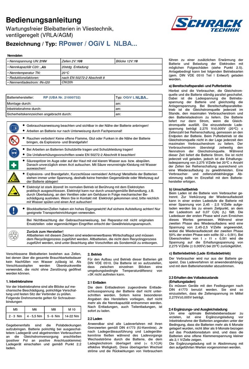 Schrack Technik RPower OGiV L NLBA Series Operating	 instruction