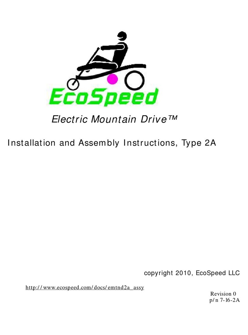 EcoSpeed Electric Mountain Drive Installation and assembly instructions