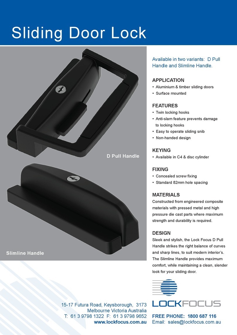 Lock Focus Euclid D Pull Handle quick start guide