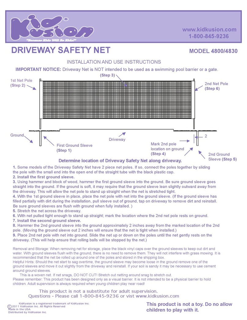 KidKusion 4800 Installation and use instructions