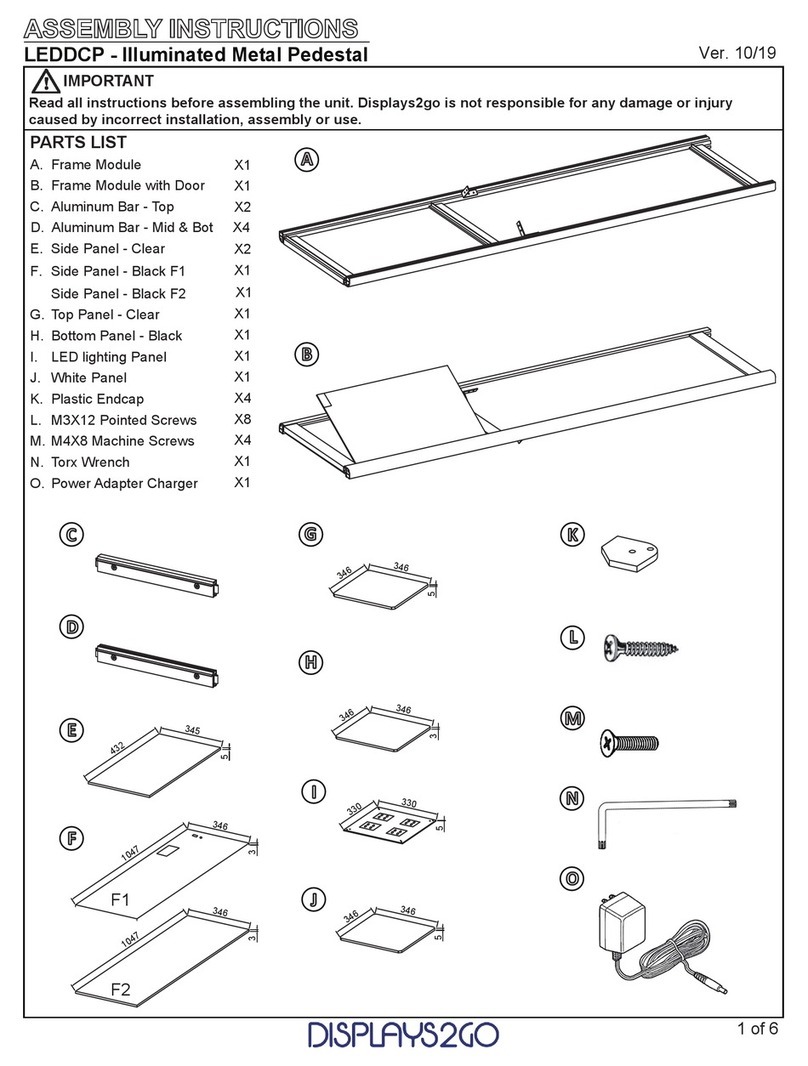 Displays2go LEDDCP Assembly instructions