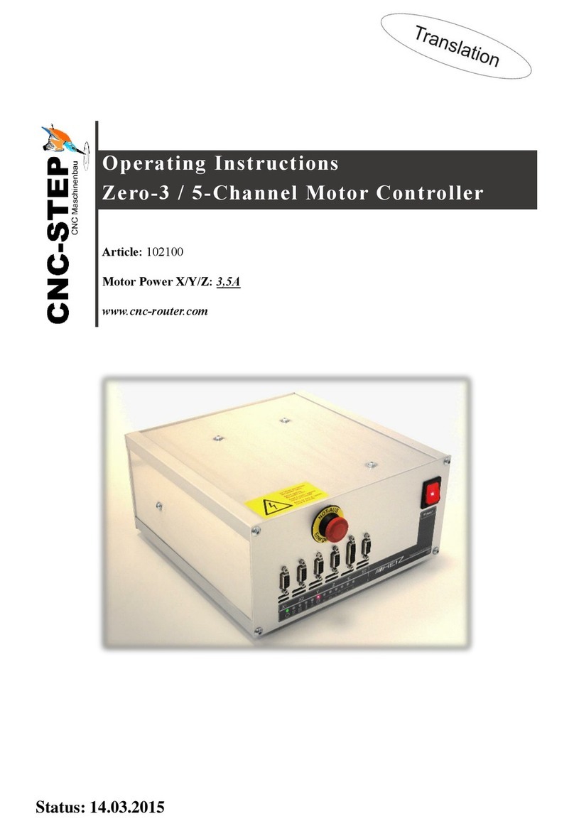 CNC-Step Zero-3 operating instructions
