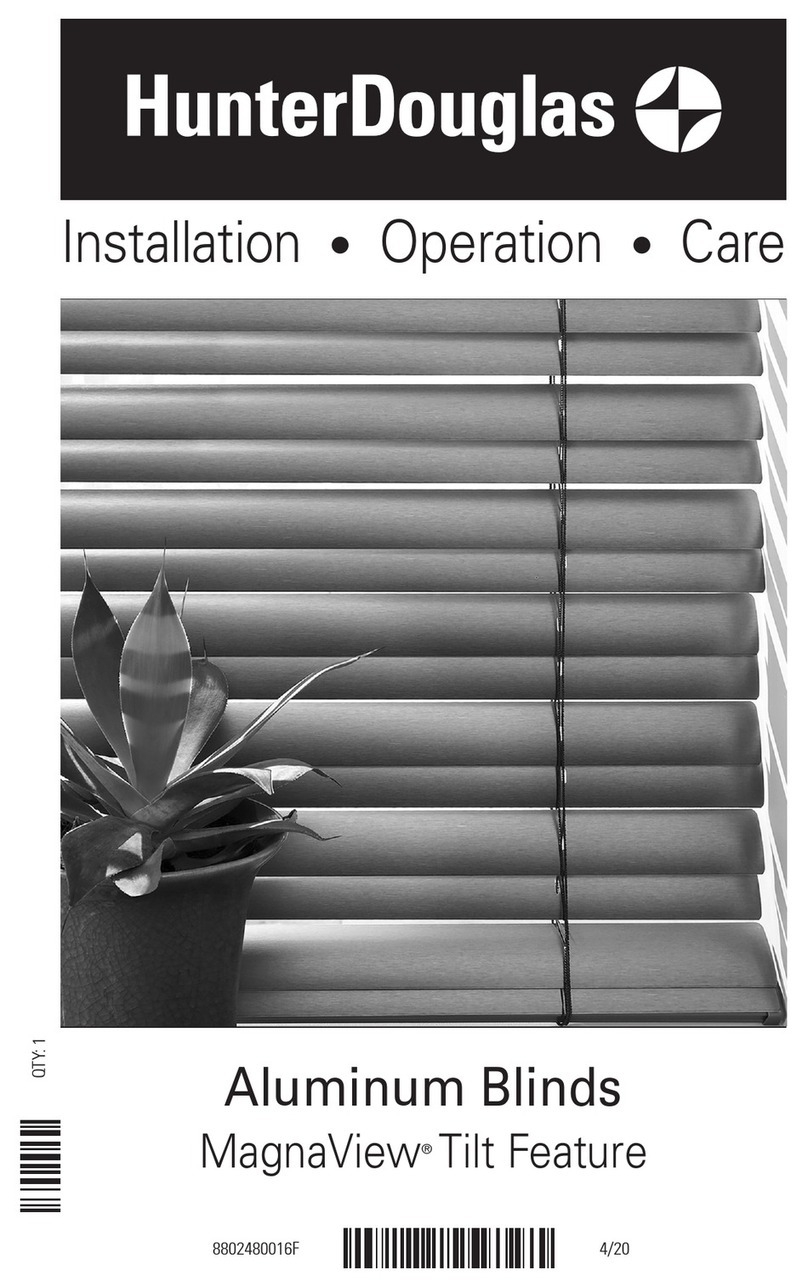 HunterDouglas Reveal Parts list manual HunterDouglas Reveal Parts list manual